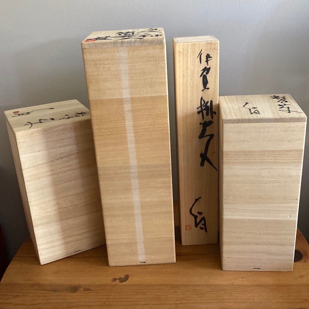 4 Wooden Boxes